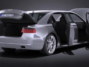 Generic Limousine 2016 lowpoly 3D Model