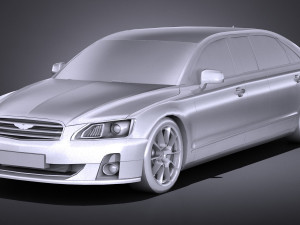 Generic Limousine 2016 lowpoly 3D मॉडल