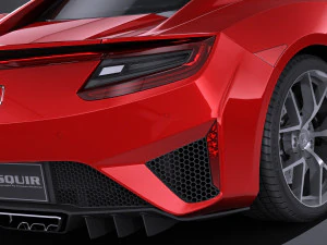 Honda NSX 2018 lowpoly 3D Model