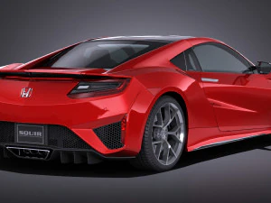 Honda NSX 2018 lowpoly 3D Model