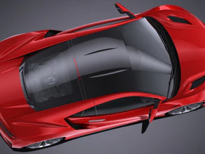 Honda NSX 2018 lowpoly 3D Model
