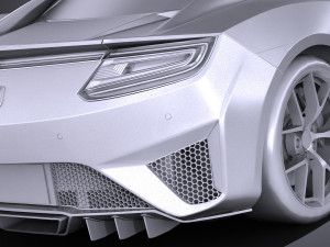 Honda NSX 2018 lowpoly 3D Modell