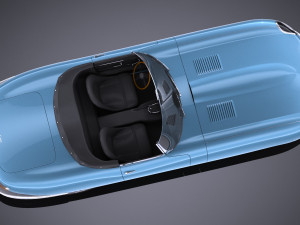 Jaguar E-type 1962 lowpoly Modello 3D