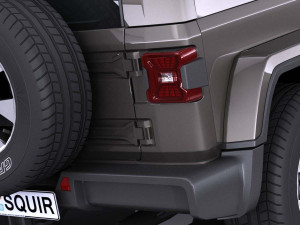 Jeep Wrangler Sahara 2018 Lowpoly 3Dモデル