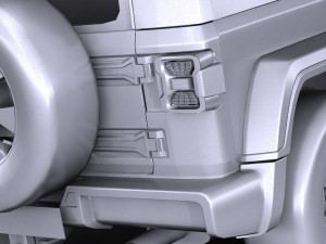 Jeep Wrangler Sahara 2018 Lowpoly 3Dモデル