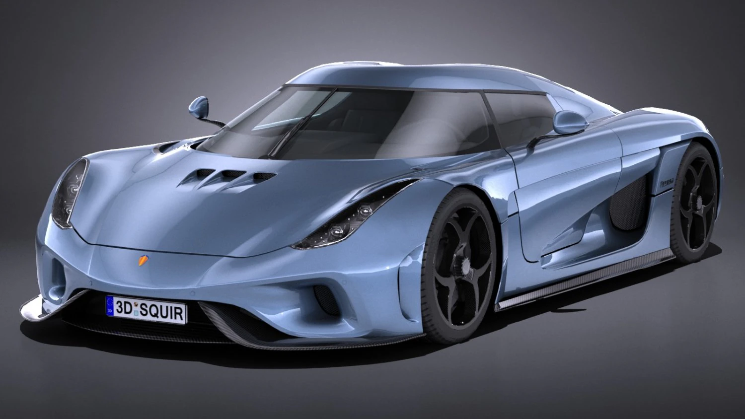 Koenigsegg Regera 2017 lowpoly 3D Model .c4d .max .obj .3ds .fbx .stl .blend 