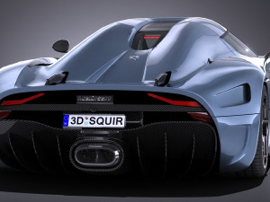 Koenigsegg Regera 2017 lowpoly 3D Model