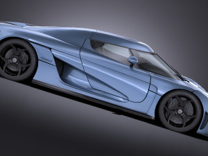 Koenigsegg Regera 2017 lowpoly 3D Model