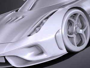 Koenigsegg Regera 2017 lowpoly 3D Model