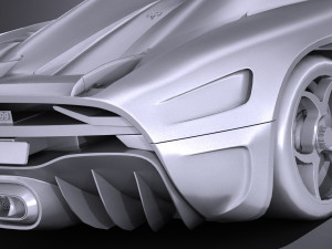 Koenigsegg Regera 2017 lowpoly 3D Model