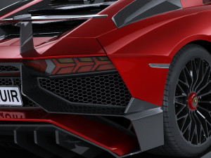 Aventador LP750-4 SV 2016 Lowpoly 3D 模型