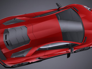 Aventador LP750-4 SV 2016 Lowpoly 3D 模型