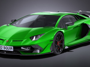 Aventador SVJ 2019 lowpoly 3D Model