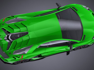 Aventador SVJ 2019 lowpoly 3D 模型