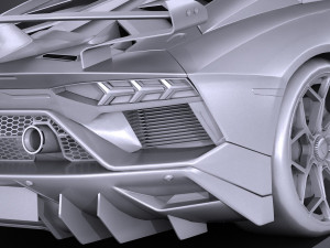 Aventador SVJ 2019 lowpoly 3D 模型