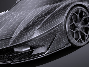 Aventador SVJ 2019 lowpoly 3D 模型