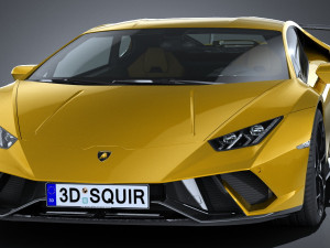 Huracan Performante 2018 lowpoly 3D Model