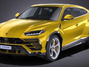 Urus 2019 lowpoly 3D 모델