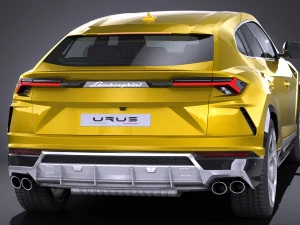 Urus 2019 lowpoly 3D Model