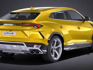 Urus 2019 lowpoly 3D 模型