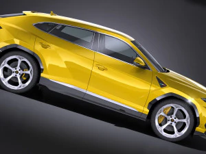 Urus 2019 lowpoly 3D Model