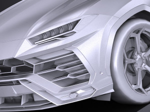 Urus 2019 lowpoly 3D 模型