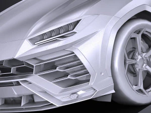 Urus 2019 lowpoly 3D Model