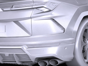 Urus 2019 lowpoly 3D 模型