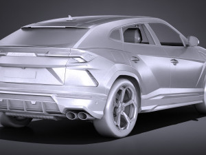 Urus 2019 lowpoly 3D 模型