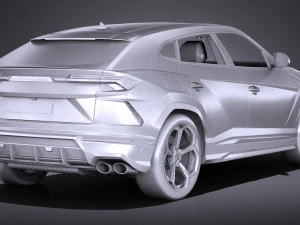 Urus 2019 lowpoly 3D Model