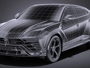 Urus 2019 lowpoly 3D Model