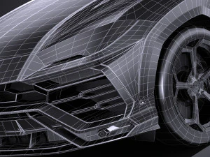Urus 2019 lowpoly 3D Model