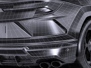 Urus 2019 lowpoly 3D Model