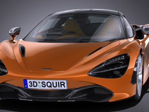Mclaren 720S 2018 lowpoly 3D Model