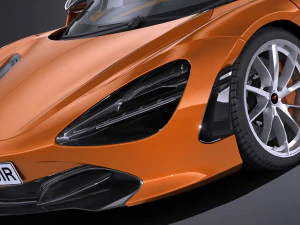 Mclaren 720S 2018 lowpoly 3D Model