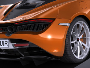 Mclaren 720S 2018 lowpoly Modèle 3D