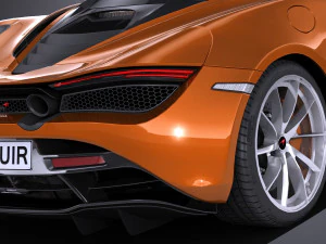 Mclaren 720S 2018 lowpoly 3D Model