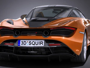 Mclaren 720S 2018 lowpoly 3D Model