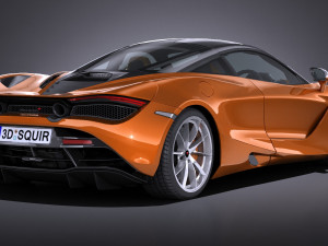 Mclaren 720S 2018 lowpoly Modèle 3D