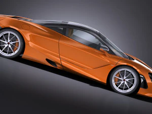 Mclaren 720S 2018 lowpoly 3D Model