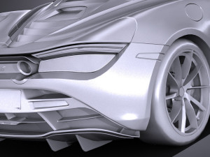 Mclaren 720S 2018 lowpoly Modèle 3D