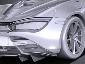 Mclaren 720S 2018 lowpoly 3D Model