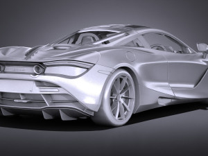 Mclaren 720S 2018 lowpoly Modèle 3D