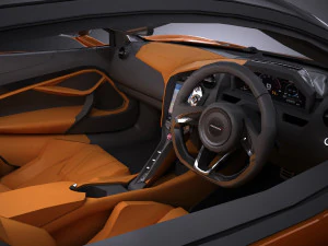 Mclaren 720S 2018 lowpoly 3D Model