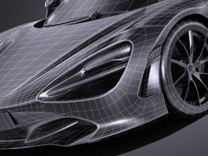Mclaren 720S 2018 lowpoly Modèle 3D