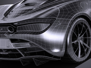 Mclaren 720S 2018 lowpoly Modèle 3D