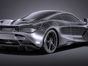 Mclaren 720S 2018 lowpoly Modèle 3D