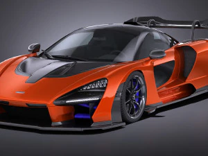 迈凯轮塞纳 2019 lowpoly 3D 模型