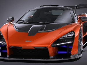 Mclaren Senna 2019 lowpoly 3D-Modell