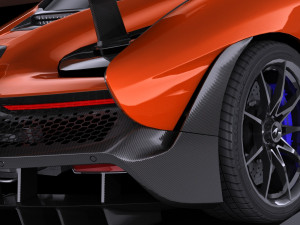Mclaren Senna 2019 lowpoly 3D-Modell